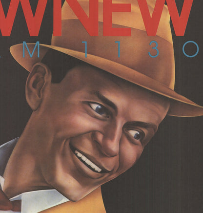 Bob Lee Hickson Wnew Frank Sinatra " Offset Lithograph Vintage Red Bl