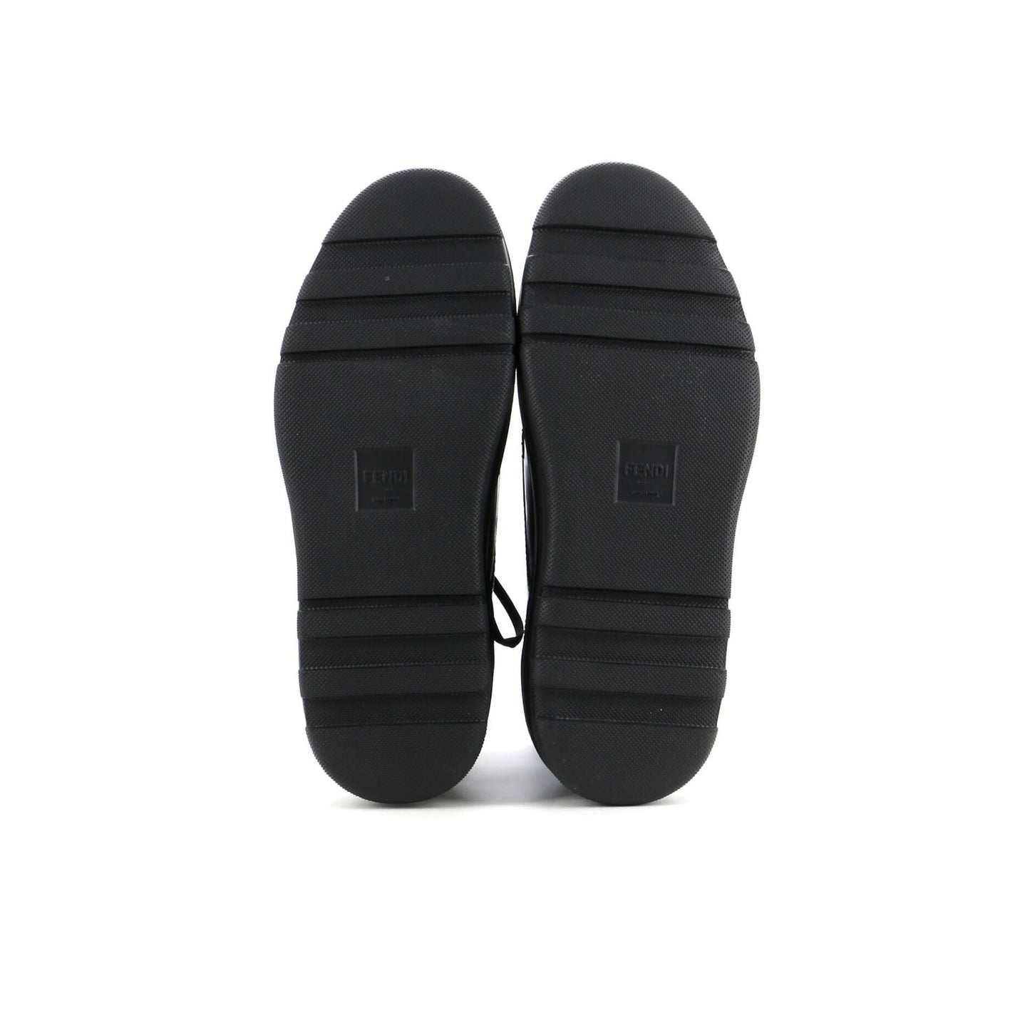 Fendi Men'S Faded Ff Lace Up Ankle Boots Leather