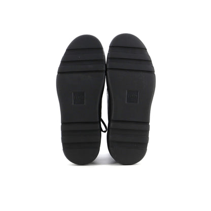 Fendi Men'S Faded Ff Lace Up Ankle Boots Leather