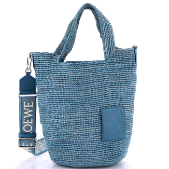 Loewe Slit Tote Straw Large