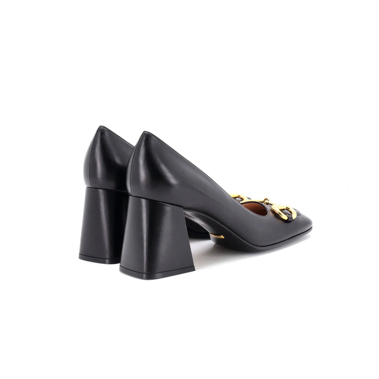 Gucci Women'S Horsebit Mid-Heel Pumps Leather