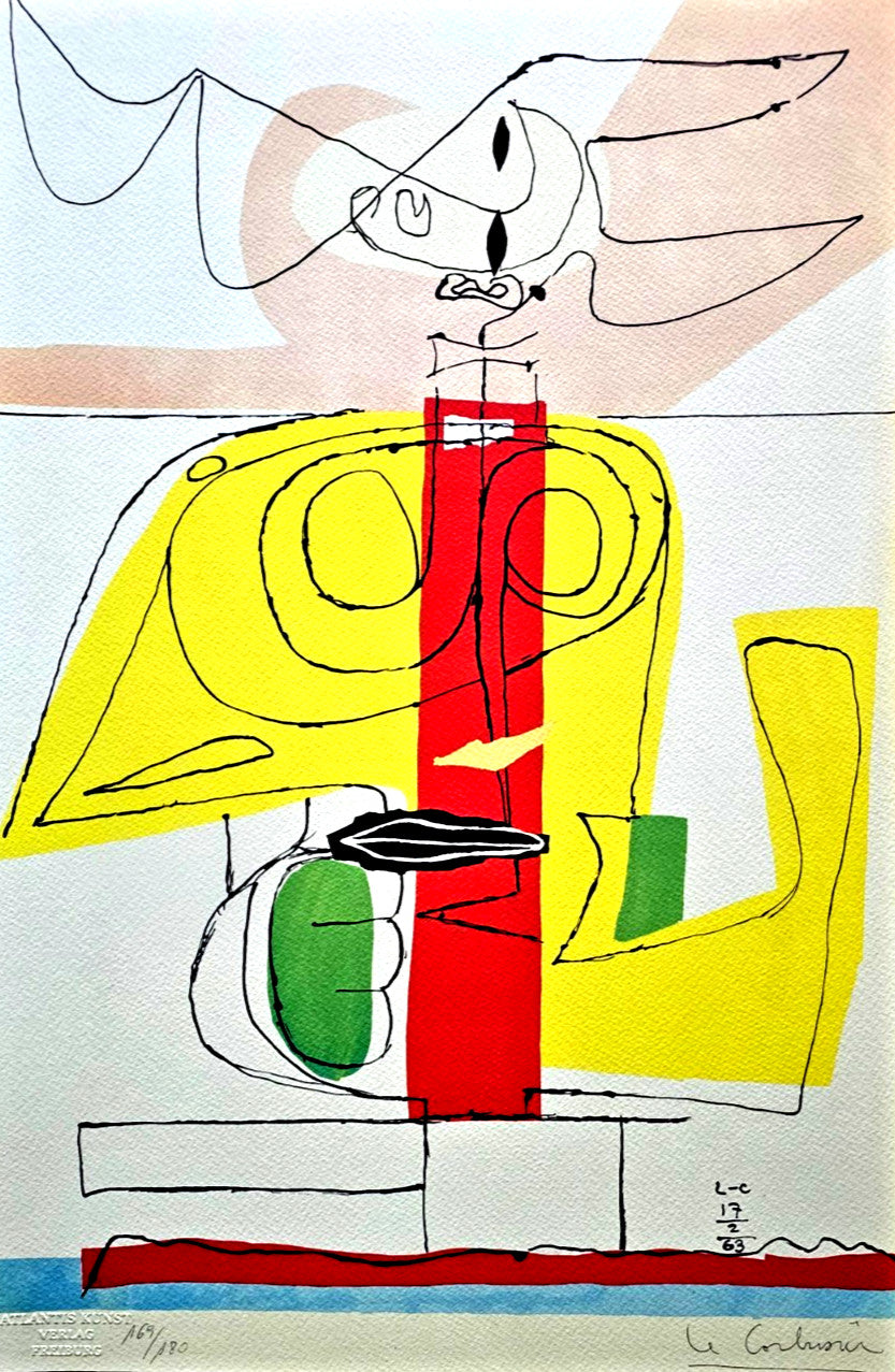 Le Corbusier Lithograph Coa Cachet Certified/Numbered A Hand