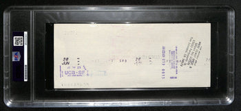Al Davis Hof Signed/Autographed 8.5X3.5 Bank Check Raiders Psa/Dna 193240