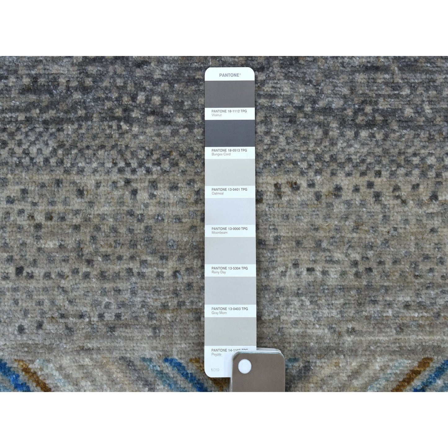 5'10"X8'10" Gray Folk Art Kashkuli Gabbeh Hand-Knotted Wool Village Rug
