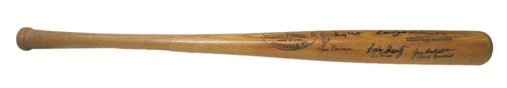 Philadelphia Athletics 1940S Multi-Signed 34" Vintage Wood Baseball Bat 170719