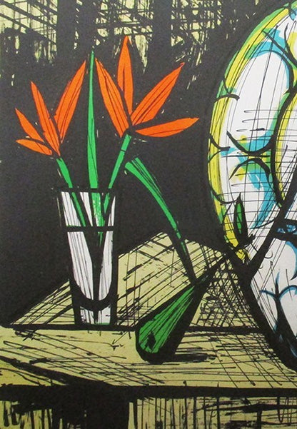 Bernard Buffet "Still Life With Pottery" Signed Lithograph 120/175 French Modern