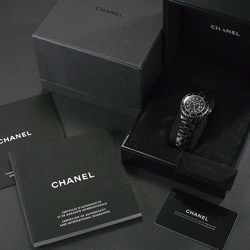 Chanel J12 33Mm 12P Genuine Index Diamond H1625