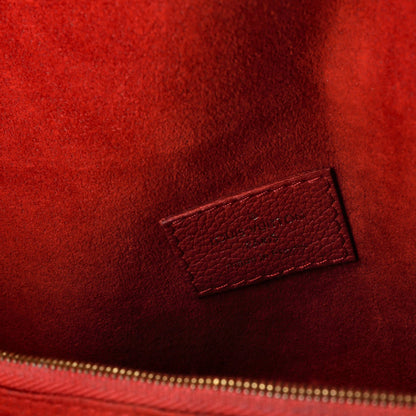 Leather Louis Vuitton Victoire Handbag Monogram Canvas and