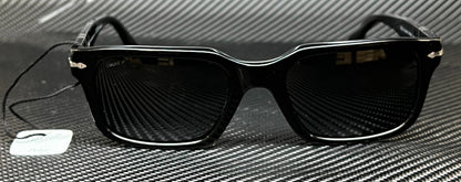 PERSOL PO3272S 95 48 Black Dark Grey Polarized Men's 53 mm Sunglasses