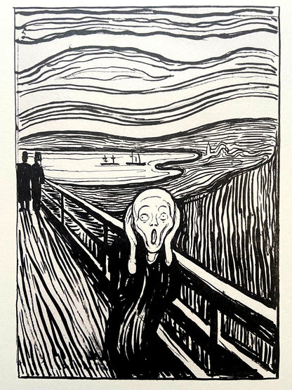 Edvard Munch Museum 'Scream' Lithograph Coa