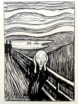 Edvard Munch Museum 'Scream' Lithograph Coa