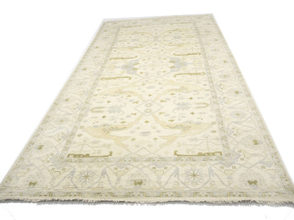 Handmade Extra Large Oushak Oriental Rug Muted