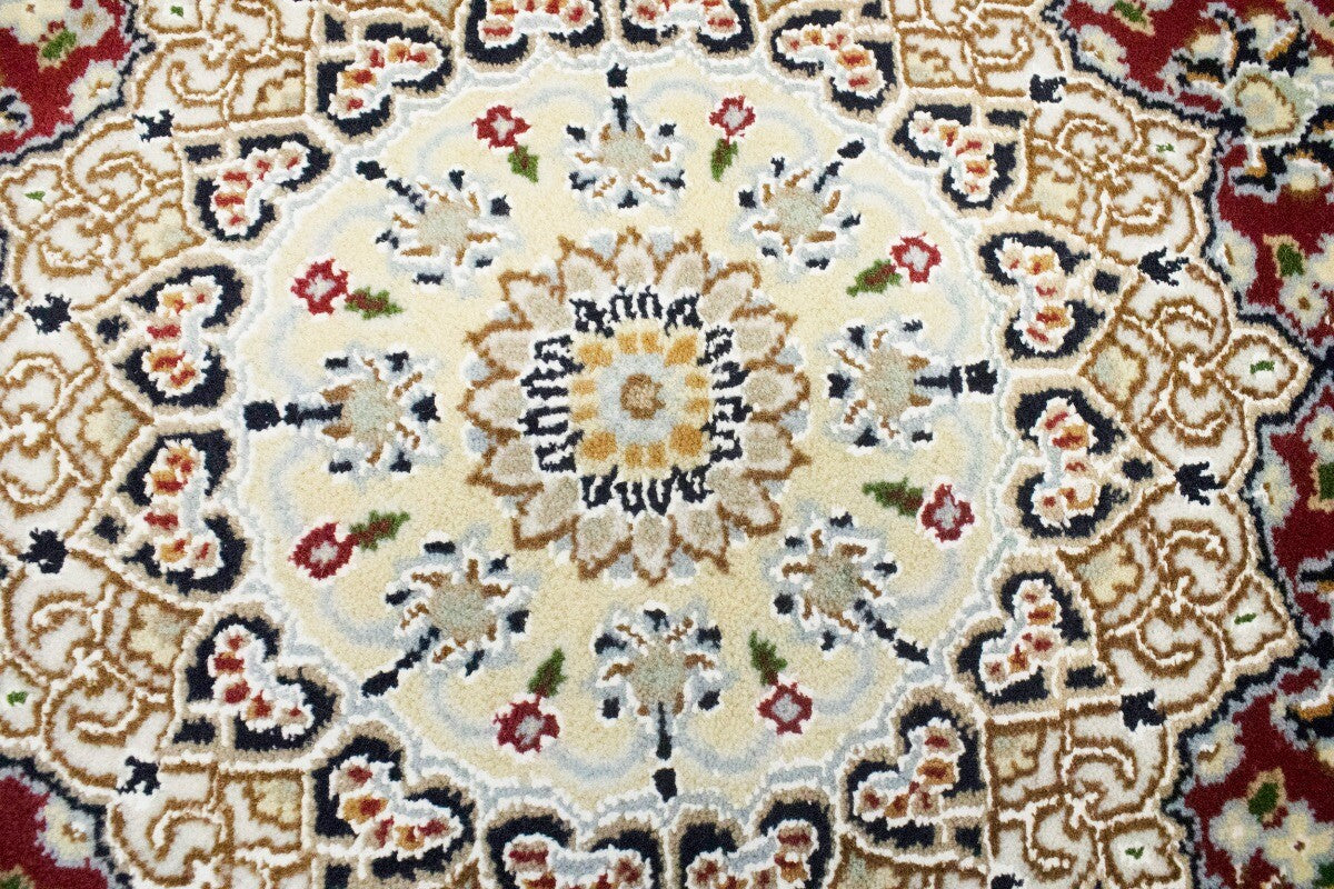4X6 Ft Handmade Indo-Nain Oriental Rug Classic