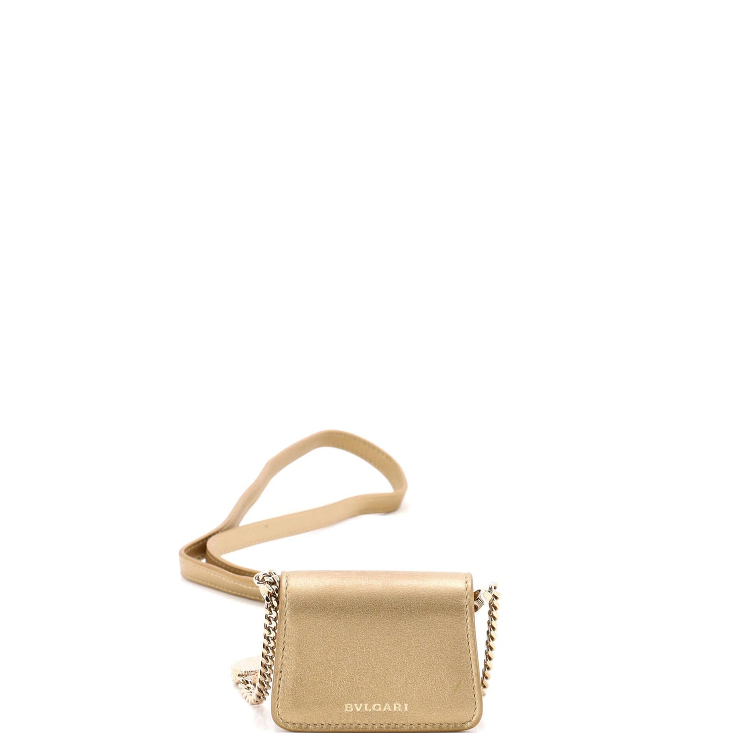 Bvlgari Serpenti Forever Shoulder Bag Metallic Leather Micro