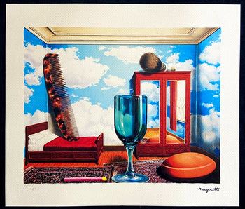 Ren Magritte Lithograph Coa Signed Numbered By