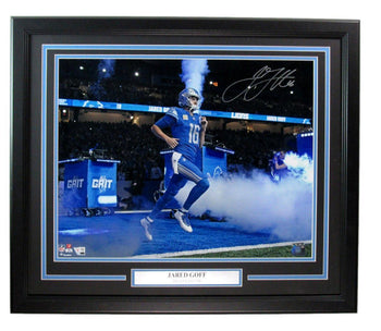 Jared Goff Autographed 16X20 Football Photo