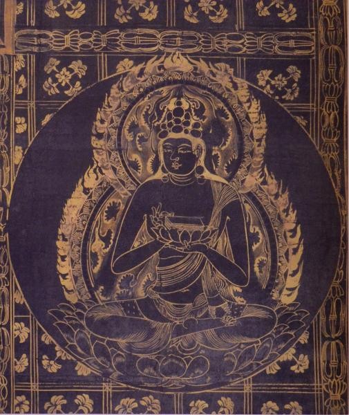 1908 Shiichi Tajima Woodblock Print Vajradhatu Mandala Buddhist Kojima dera