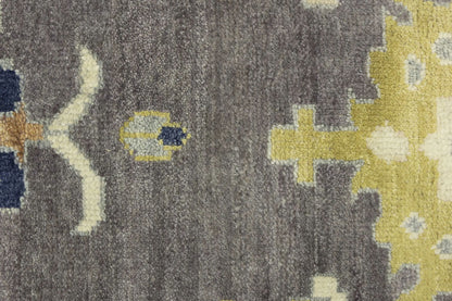 Handmade Oushak Floral Rug Colorfast Oriental