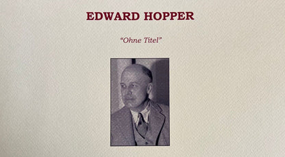 Edward Hopper Lithograph Approved 1986 275 Ex.