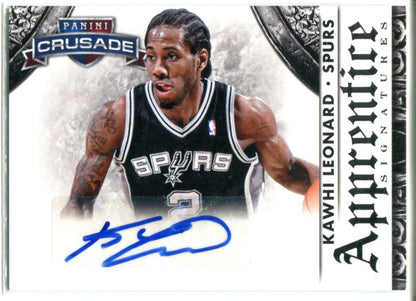 Kawhi Leonard Autographed 2013-14 Panini Crusade Apprentice Card #4
