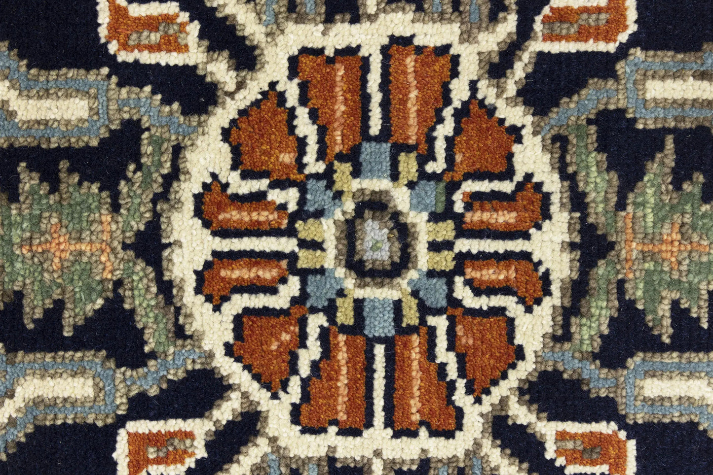 8X10 ft Handmade Serapi Oriental Rug Floral Boho Farmhouse Style Wool Carpet