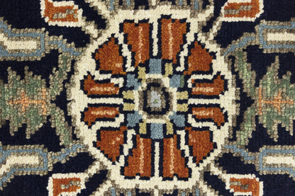 8X10 ft Handmade Serapi Oriental Rug Floral Boho Farmhouse Style Wool Carpet