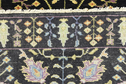 2'5X8 ft Black Tree of Life Chobi Oriental Runner