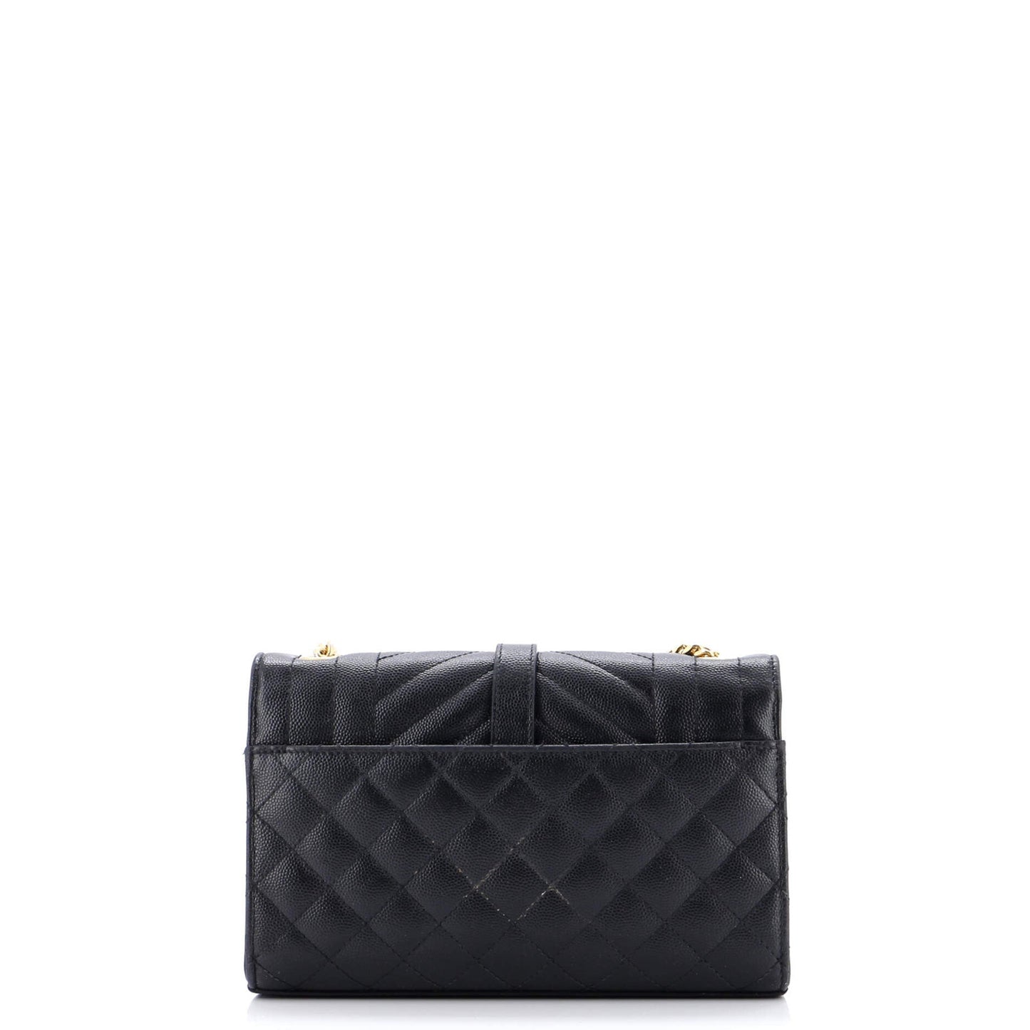 Saint Laurent Classic Monogram Envelope Satchel Mixed Matelasse Leather Small