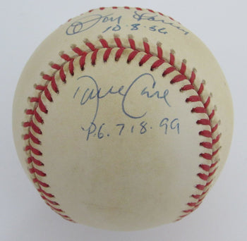David Wells/Don Larsen/David Cone Signed/Insc Oal