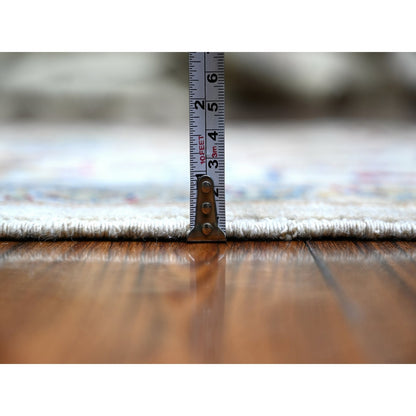 3'1"X9'10" Gray Fine Aryana Bidjar Garus Design Runner Oriental Rug