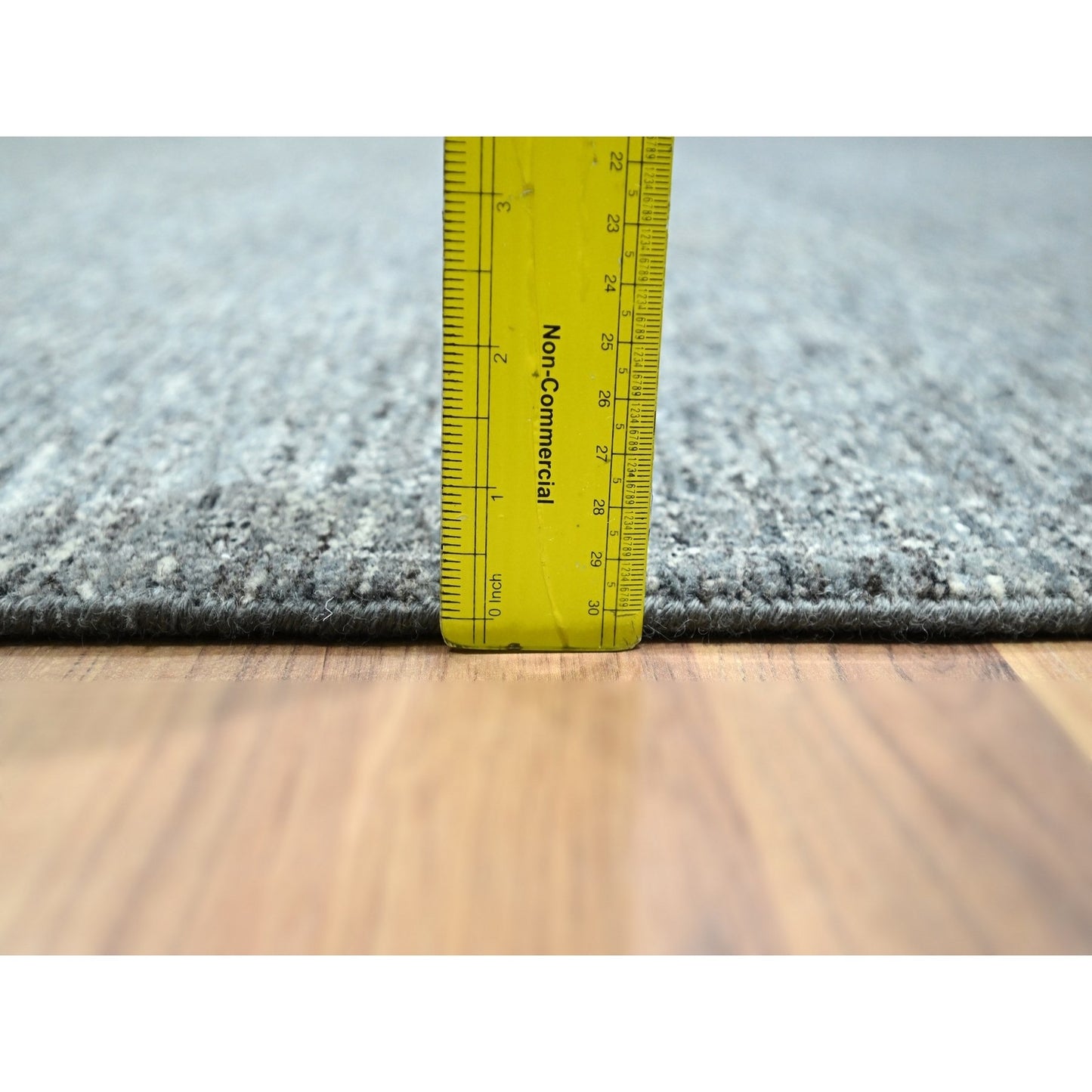 8'3"X10'10" Anchor Gray Salt And Pepper Design Hand Knotted Wool Rug