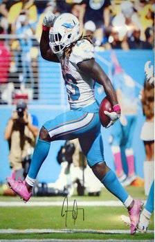 Jay Ajayi Autographed Celebrating After Scoring A Touchdown 16X20 Photo (Jsa)