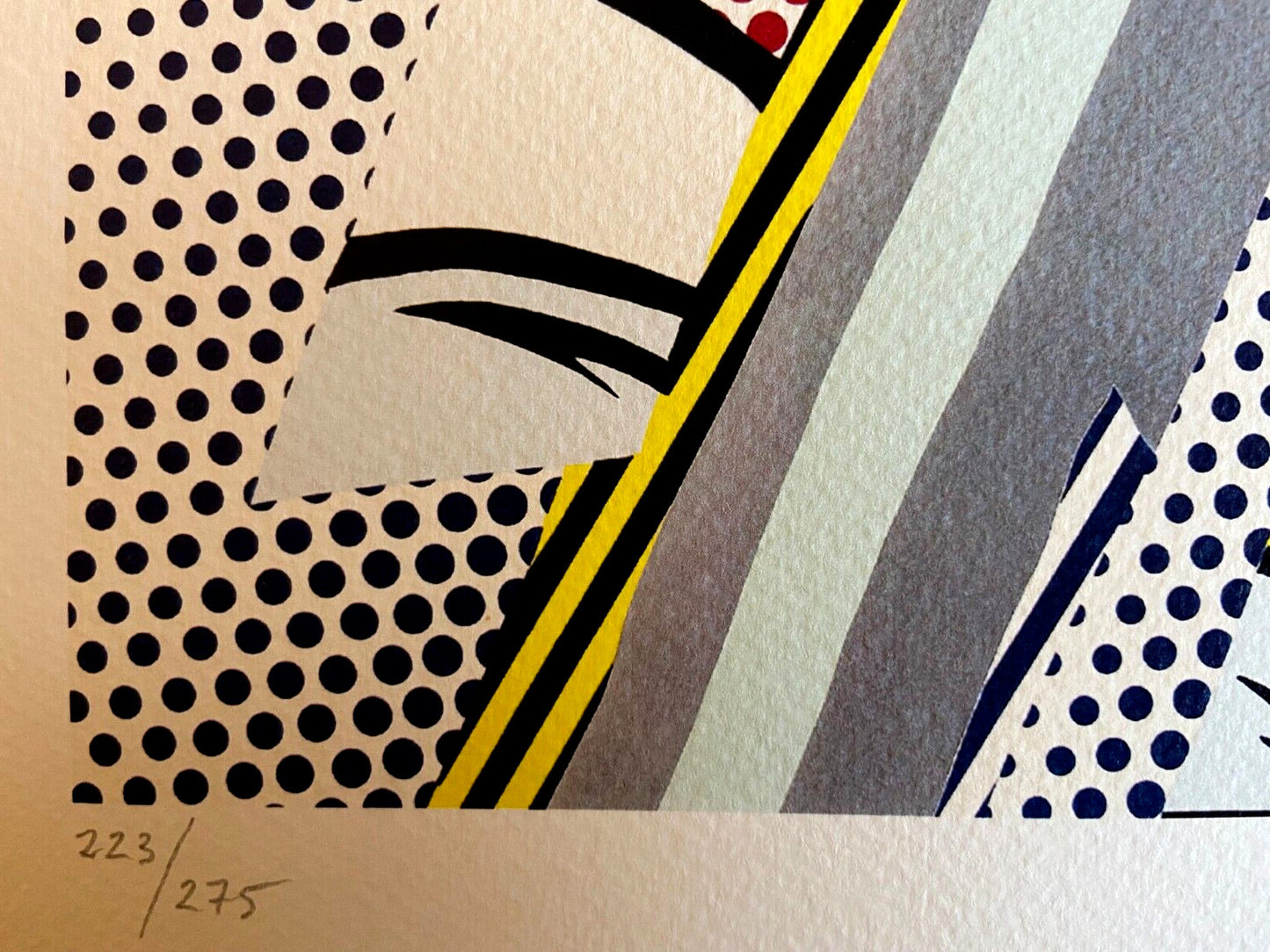 Roy Lichtenstein. Signed Numbered Limited Lithograph Coa