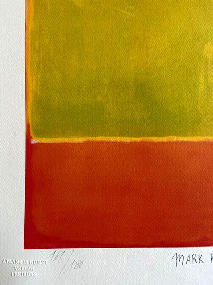 Mark Rothko Lithograph Coa Signed Op Numbered Certified 180 Es