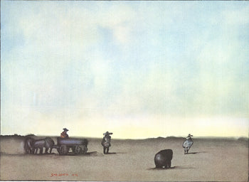 Saul Steinberg Crayon Et Paysage 