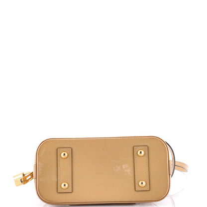 Louis Vuitton Alma Handbag Limited Edition Monogram Vernis Rayures Bb
