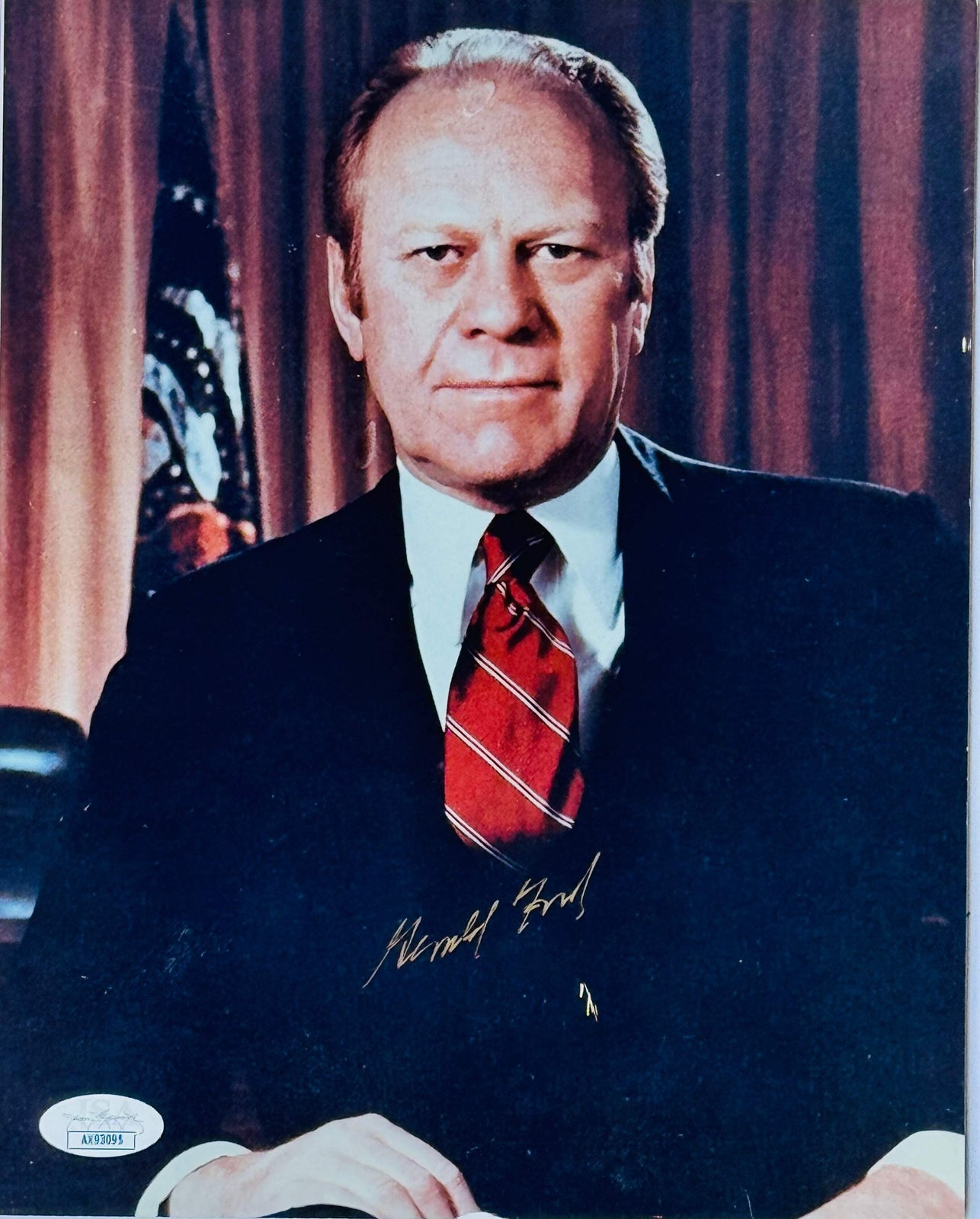 Gerald Ford Autographed 8X10 Photo (Jsa)