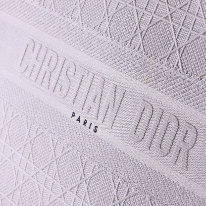 Christian Dior Book Tote Cannage Embroidered Canvas Medium