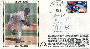 Nolan Ryan Autographed Gateway First Day Cover