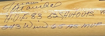 Juan Marichal Autographed Multi Inscribed Rawlings Big Stick Bat (Bvg)