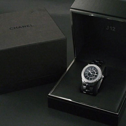 Chanel J12 38Mm Genuine Diamond Bezel H0950