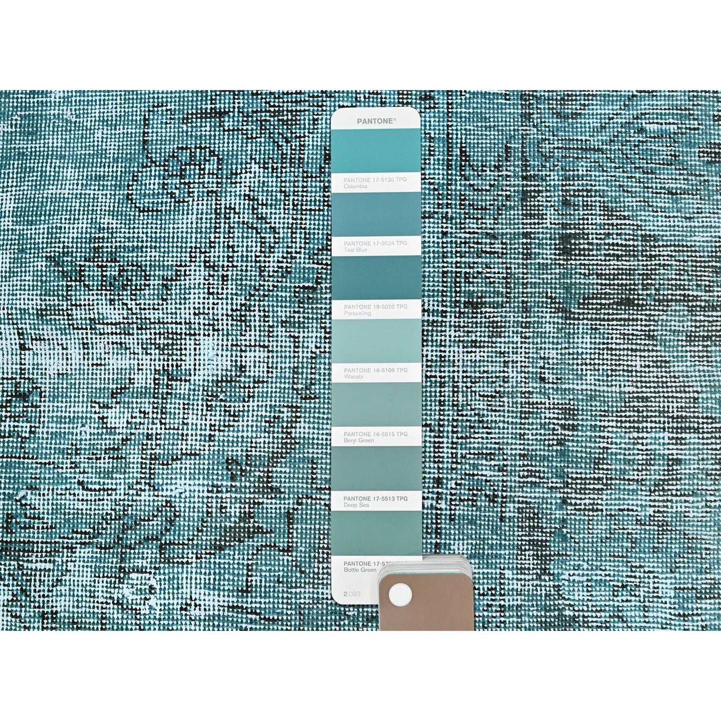 2'X5'9" Blue Overdyed Vintage Zoroastrian Hand Knotted Pure Wool Runner Rug