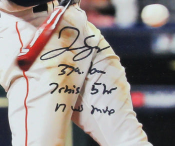 George Springer Autographed 16X20 Photo Houston Astros Framed Fanatics