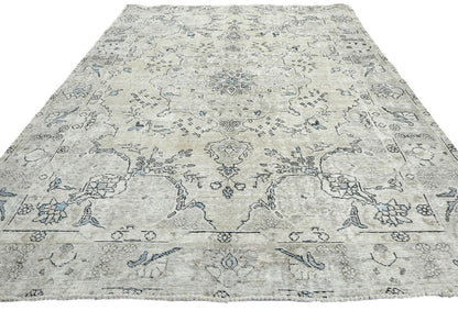 Hand-Knotted Antique Oriental Rug Muted Color