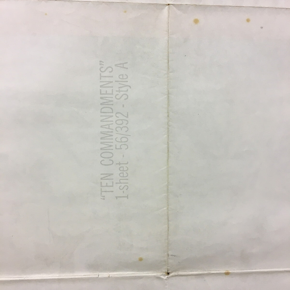 The Ten Commandments 1956 Original U.S 1Sh Movie Poster Heston Brynner