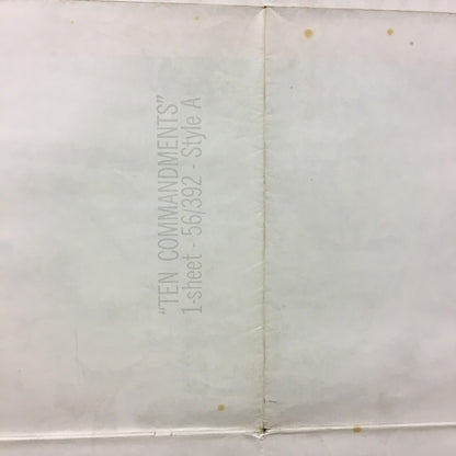 The Ten Commandments 1956 Original U.S 1Sh Movie Poster Heston Brynner