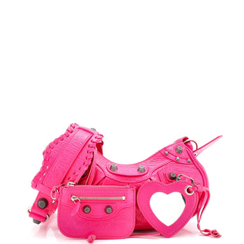 Balenciaga Le Cagole Giant Studs Shoulder Bag Leather Xs