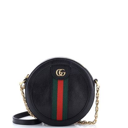 Gucci Ophidia Round Shoulder Bag Leather Mini