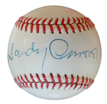 Sandy Amoros Autographed Onl Baseball Brooklyn Dodgers Jsa 179835