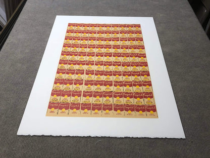 Andy Warhol 100 Cans " Serigraph Pop Art Yellow, Orange, Red Campbe